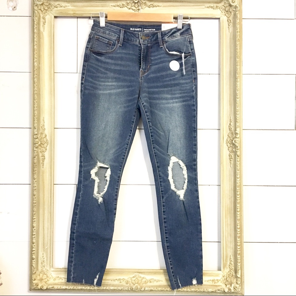OLD NAVY Rockstar Super Skinny Ankle Jeans Size 4